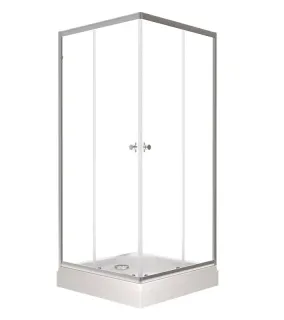 Душевой уголок Triton Вента Щ0000049620 80x80 см профиль хром стекло прозрачное